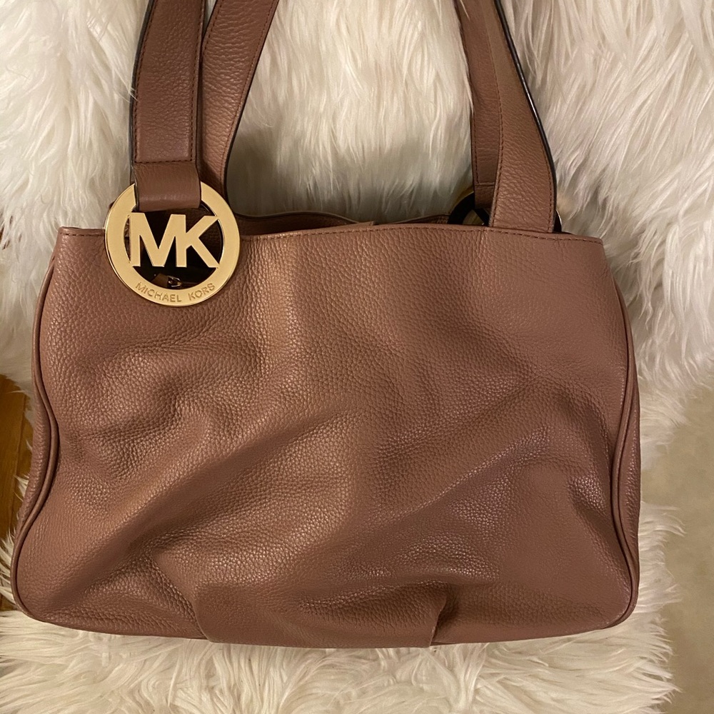 Michael Kors Dusty Rose Leather Tote Bag - Picture 8 of 8